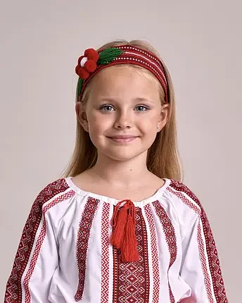 Чільце тканне для дівчинки