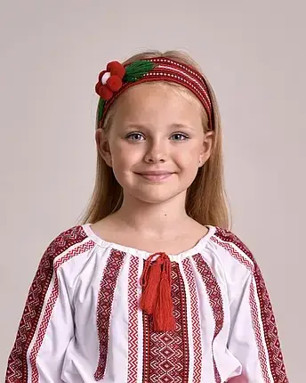 Чільце тканне для дівчинки, фото 1