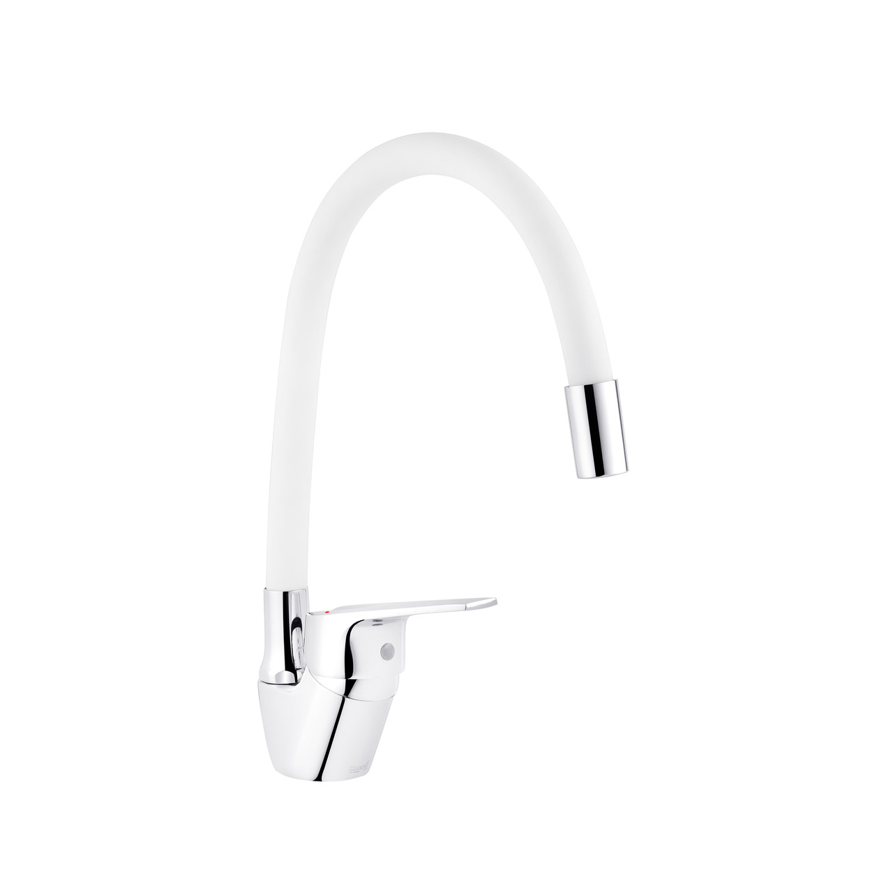 Кухонний кран Kroner KRM Odra-C032WHI з гнучким виливом