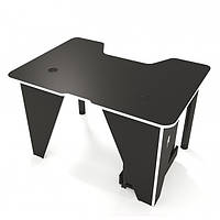 Геймерський ігровий стіл ZEUS IVAR-1200, чорний/білий