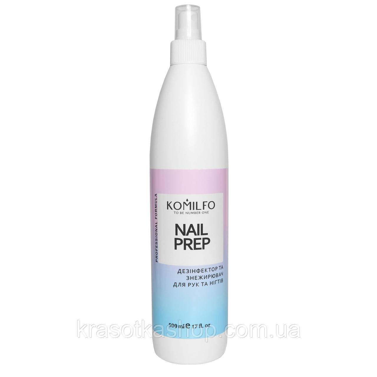 Komilfo Nail Prep — дезінфектор і знежирювач для нігтів, 500 мл