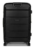 Набір валіз Франція (L M S-3шт) поліпропілен чорний/Airtex 646, фото 5