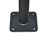 Столик металевий для кафе під анкерне кріплення 500х500х1100 мм чорний Kompred OL464, фото 3