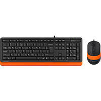 Комплект (клавиатура+мышь) A4-Tech Fstyler F1010 USB Black/Orange