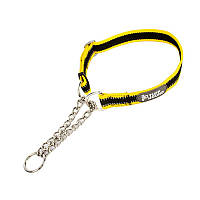 Ошейник удавка для собак TUFF HOUND TC00105 Yellow Black M (40-60 см) с поводком z13-2024