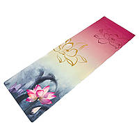 Коврик для йоги Джутовый (Yoga mat) двухслойный 3мм Record FI-7157-4 (KL00120) z12-2024