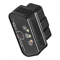 Діагностичний сканер KONNWEI KW901 OBDII Black Bluetooth 3.0 автомобільний для Android
