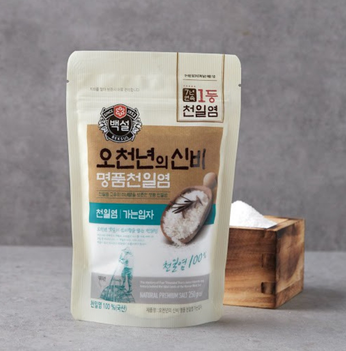 Морська сіль для кимчі CJ Premium Natural Fine Salt Корея, 1 кг