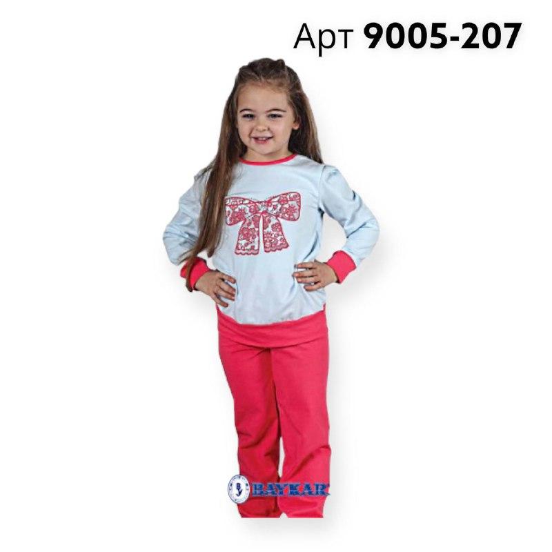 Піжама для дівчинки Baykar Туреччина красиві яскраві дитячі піжами на дівчинку домашній костюм щеня Арт. 9002