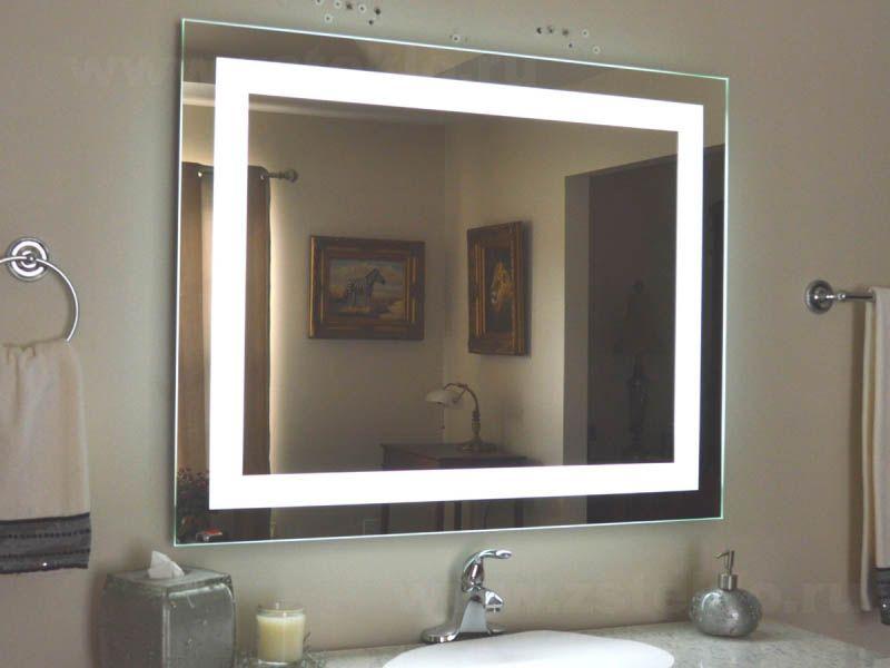 Зеркало Turister прямоугольное 80*100 см с передней LED подсветкой (ZP