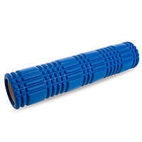 Роллер для занятий йогой и пилатесом Grid 3D Roller FI-4941 d-14.5см, l-61см Синий (AN0569) D12P1-2023