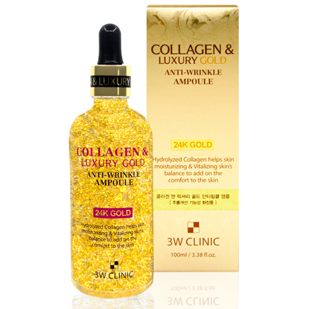 Сыворотка с коллагеном и золотом 3W CLINIC Collagen & Luxury G
