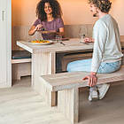 Ламінат вологостійкий для спальні Quick Step CLASSIC Дуб попелястий сірий CLM5786 32 клас 8 мм товщина з фаскою, фото 3