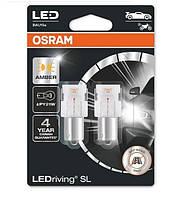 Автолампа диоды OSRAM 7507DYP-02B PY21W 12V BAU15s Amber 2pcs z13-2024