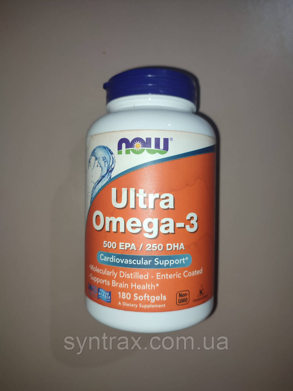 NOW Foods Уцінка (брудна етикетка) Ultra Omega-3 180 softgels ультра омега 3 нау рибячий жир