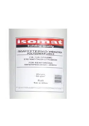 Поліестерова тканина Isomat для армування гідроізоляції (30 гр/м.кв), рулон 10см х 50м