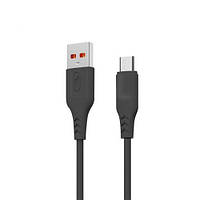 Кабель SkyDolphin S61V USB - MicroUSB 2.4A/1m (Черный)