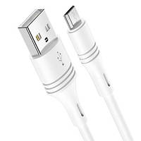 Кабель Borofone BX43 CoolJoy USB - MicroUSB 2.4A/1m (Белый)