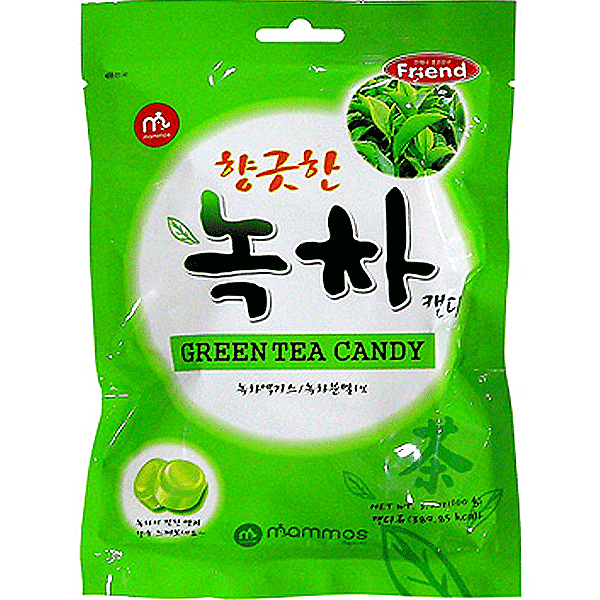 Цукерки зі смаком зеленого чаю Mammos Green Tea Candy Корея, 100 г