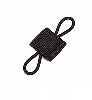 Тактична гумка фіксатор зачіпання блискали колір чорні