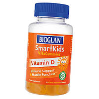 Детский витамин Д3 Bioglan Smartkids Vitamin D 30 gummies цитрус