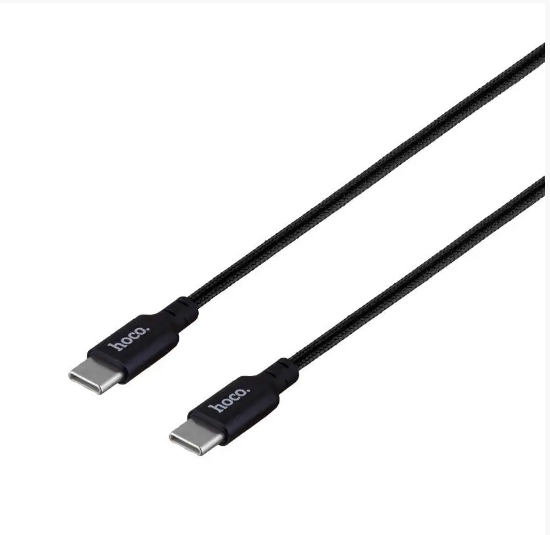 Кабель Hoco X14 Double Speed 60W Type-C to Type-C (Чорний)