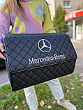 Органайзер до багажника автобіля 52 см з вишивкою логотипу Mercedes, ініціалами, фото 3