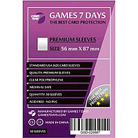 Протектори Games7Days  (56 x 87 мм) Premium USA (50 шт)