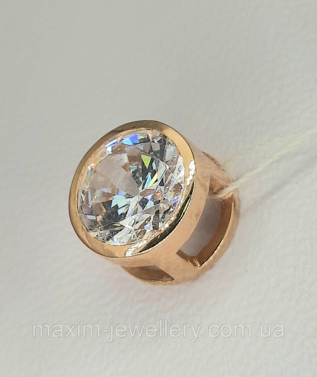 Підвіска із золота з фіанітом, фото 1