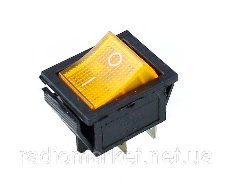 Перемикач з підсвічуванням IRS-201-3C3 ON-OFF, 4pin, 12V, 35А, фото 1