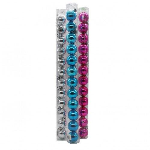 Шарік (4см) №DC-9155-4-12 Іграшка Новорічна (12 шт.) в ТУБІ ш.к. 6920217220111