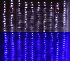 Гірлянда прозорий провід Водоспад Конус 240L 1,5м*1,5м колір білий (240L-Б)