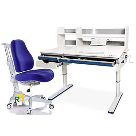 Ортопедичний набір стіл парта і стілець зростаючі для школяра | Mealux Montreal + Match