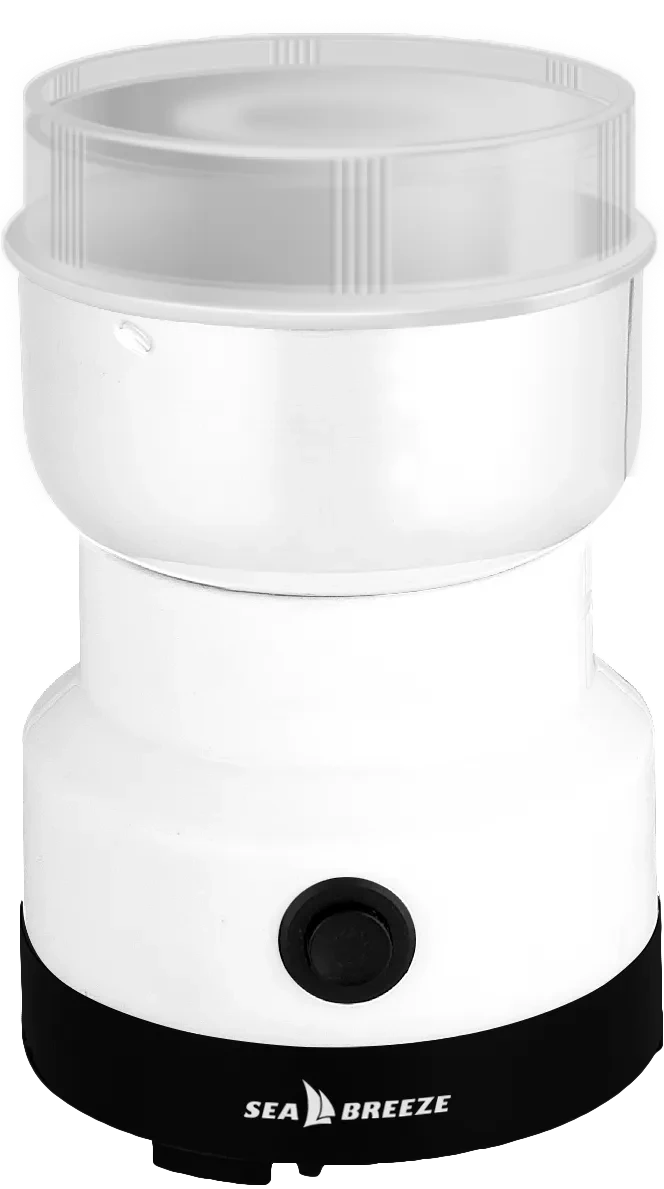 Кафемолка електрична SeaBreeze SB-080 200W, 60 гр, білий/чорний, фото 1