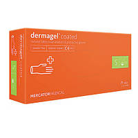 Рукавички латексні неопудрені DERMAGEL® COATED розмір S