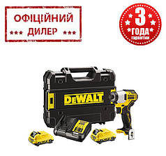 Акумуляторний шуруповерт DeWALT DCF801D2 (12 В, 2 А/год, двошвидкісний)