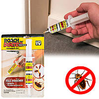 Средство от тараканов в шприце "Roach Doctor Cockroach Gel" 30г, приманка гель от тараканов и насекомых (GK)