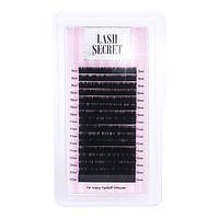 Ресницы LASH SECRET одна длина для наращивания на ленте, черные (Леш Сикрет)