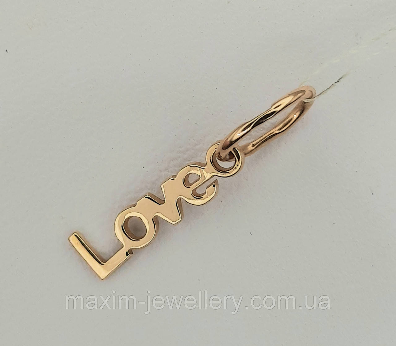 Підвіска "Love" із золота