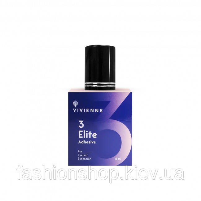 Клей для вій Vivienne Elite 5 мл, ультрашвидке схоплювання, тривалий ефект