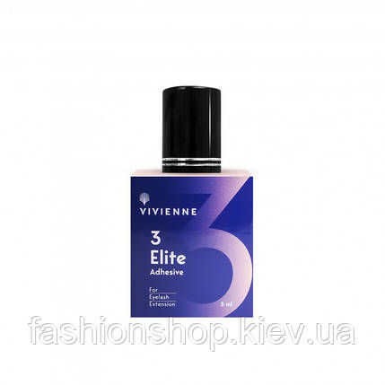 Клей для вій Vivienne Elite 5 мл, ультрашвидке схоплювання, тривалий ефект, фото 1