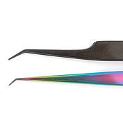 Пінцет Vivienne XL для нарощування вій в куточках очей та важкодоступних місцях, фото 5