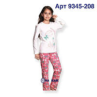 Детские пижамы для девочек Baykar Байкар турецкая хлопковая пижама для девочки розовая Арт 9345-208