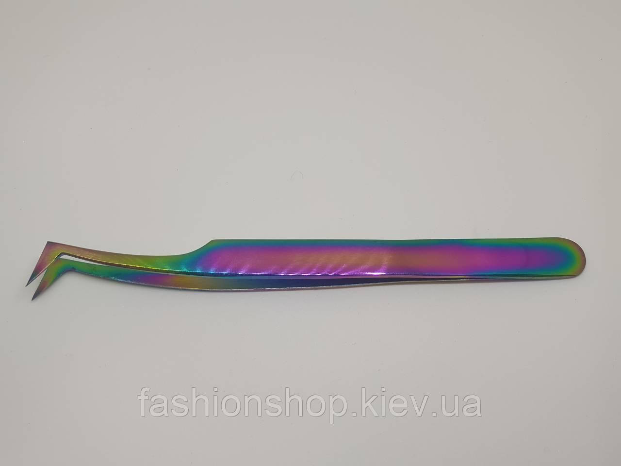 Пінцет для вій сапожок L для об'ємного нарощування Multicolor