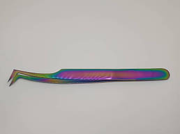 Пінцет для вій Сапожок L для об’ємного нарощування Multicolor SVS