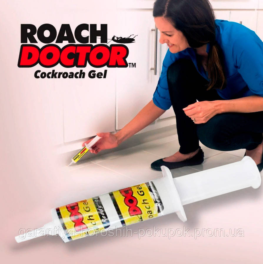Средство от тараканов в шприце "Roach Doctor Cockroach Gel" 30г, приманка гель от тараканов и насекомых (GA) - фото 5 - id-p1685881311