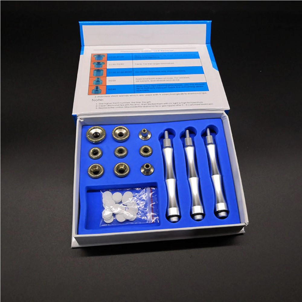 Набір насадок SVS для алмазної мікродермабразії — очищення та омолодження шкіри обличчя