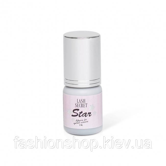 Клей LASH SECRET STAR 3ml для нарощування вій — швидка фіксація та надійний результат