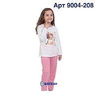 Детские пижамы для девочек Baykar Байкар турецкая хлопковая хб пижама для девочки домашний костюм Арт 9004-208