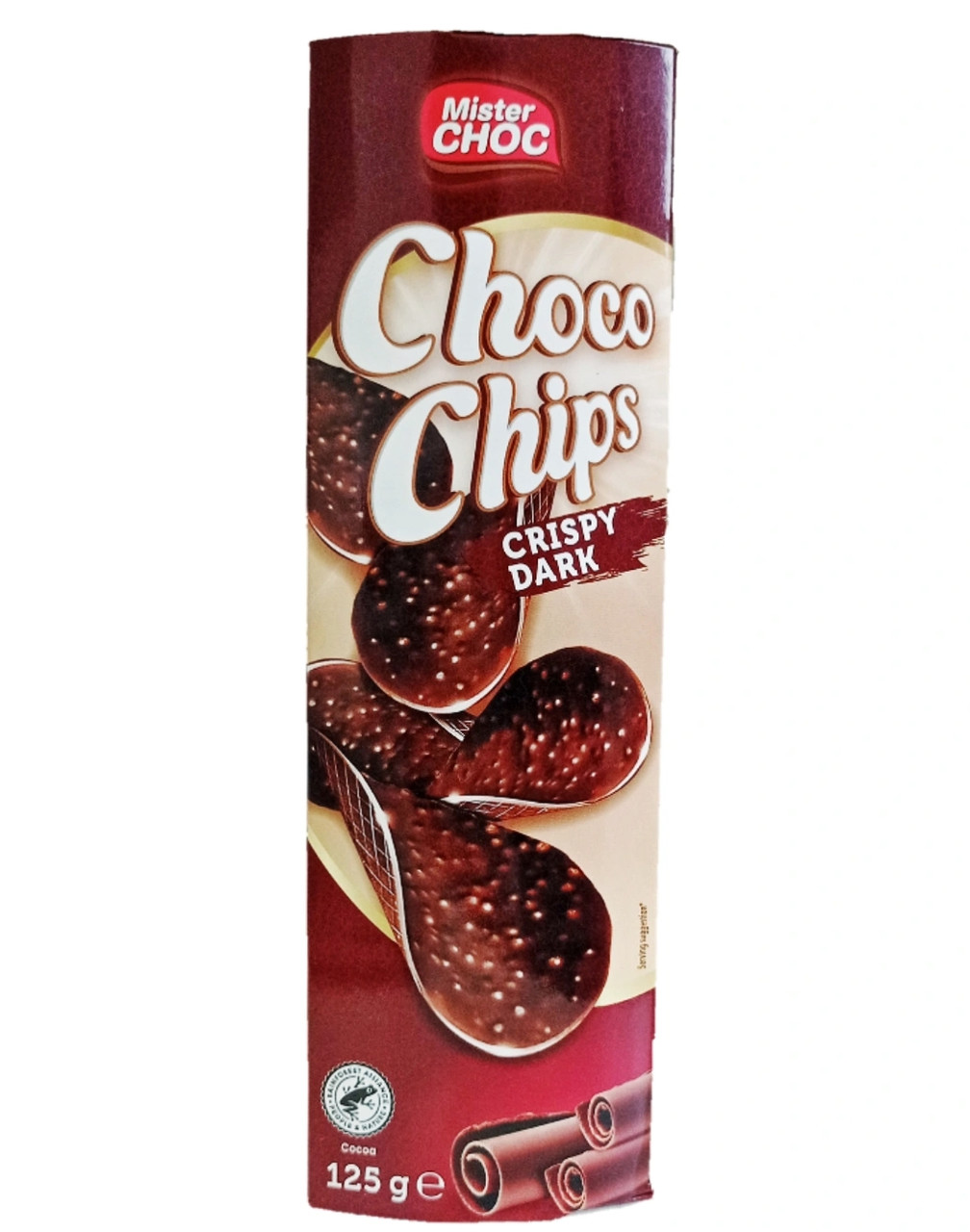 Шоколадні Чіпси Mister Choс Crispy Dark 125g, фото 1